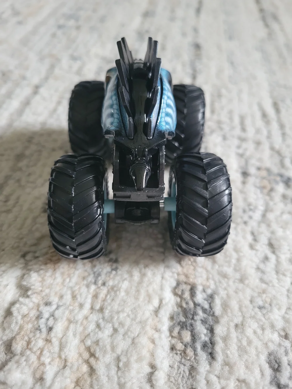 Black and Light Blue Monster Truck Kids Toy - HotWheel